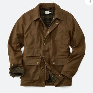 Men's Huckberry Flint and Tinder Hudson Waxed Flannel Lined Jacket XL